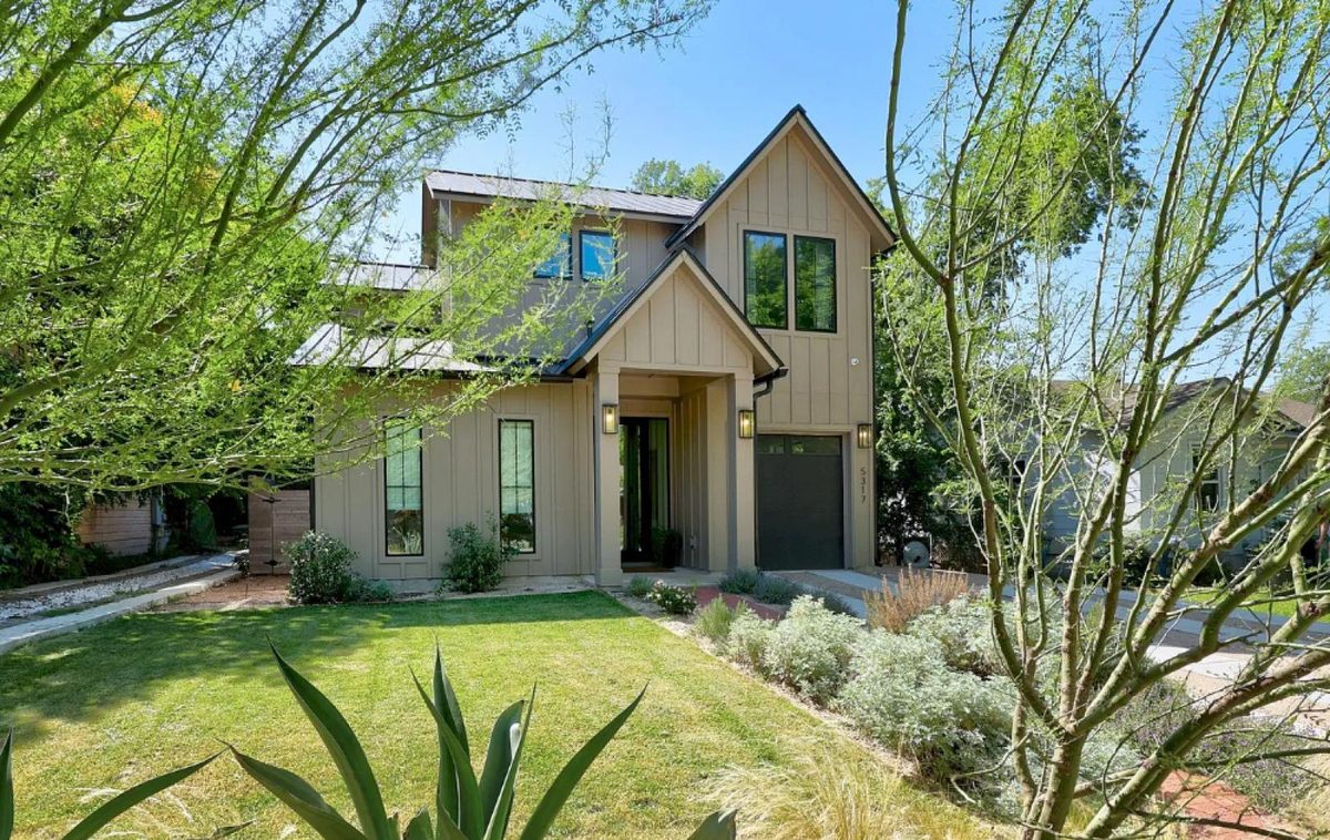 5317 McCandless St, Austin, TX — modern farmhouse front